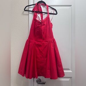 Women’s Size Medium Line & Dot Anessa Mini Halter Dress